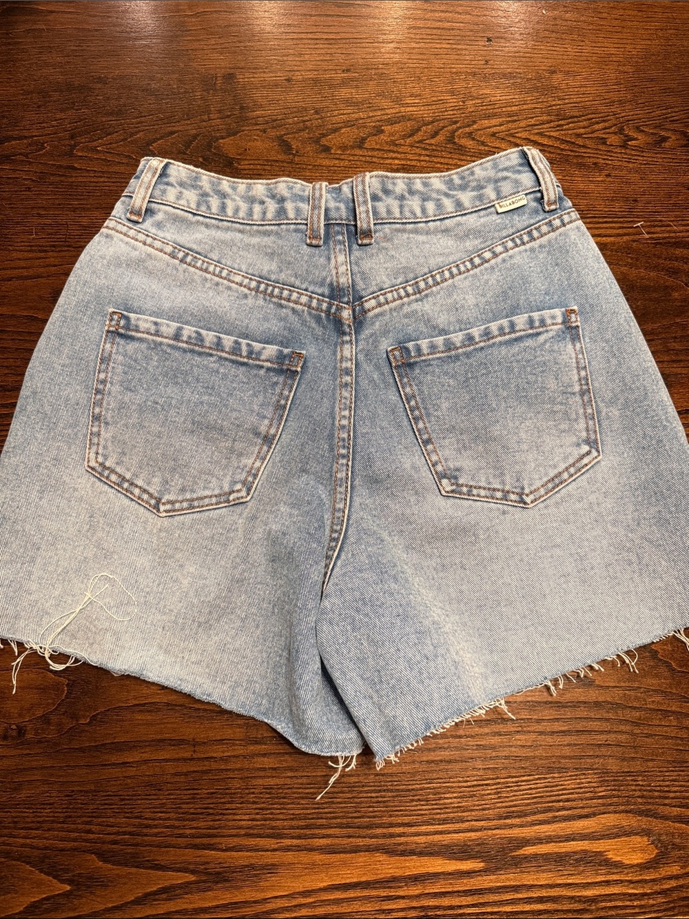 Billabong High-Rise Light Blue Denim Shorts - Picture 2 of 5